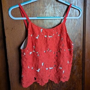 Alice + Olivia Red Floral Top Size 4